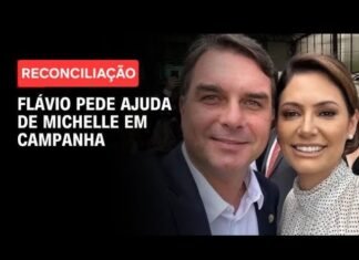 Michelle grava vídeo em resposta ao apelo feito por Flávio Bolsonaro